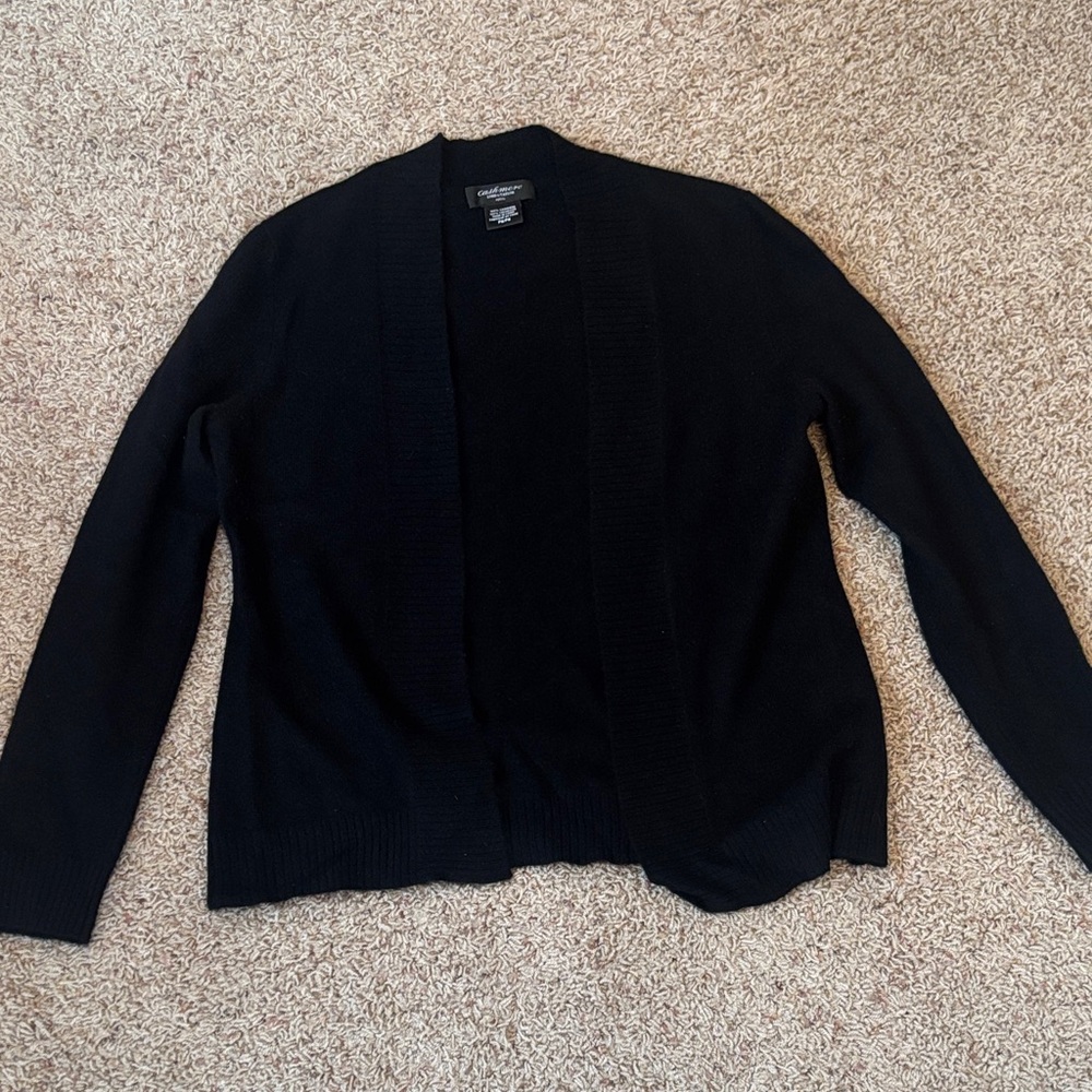 EUC Black Cashmere Cardigan